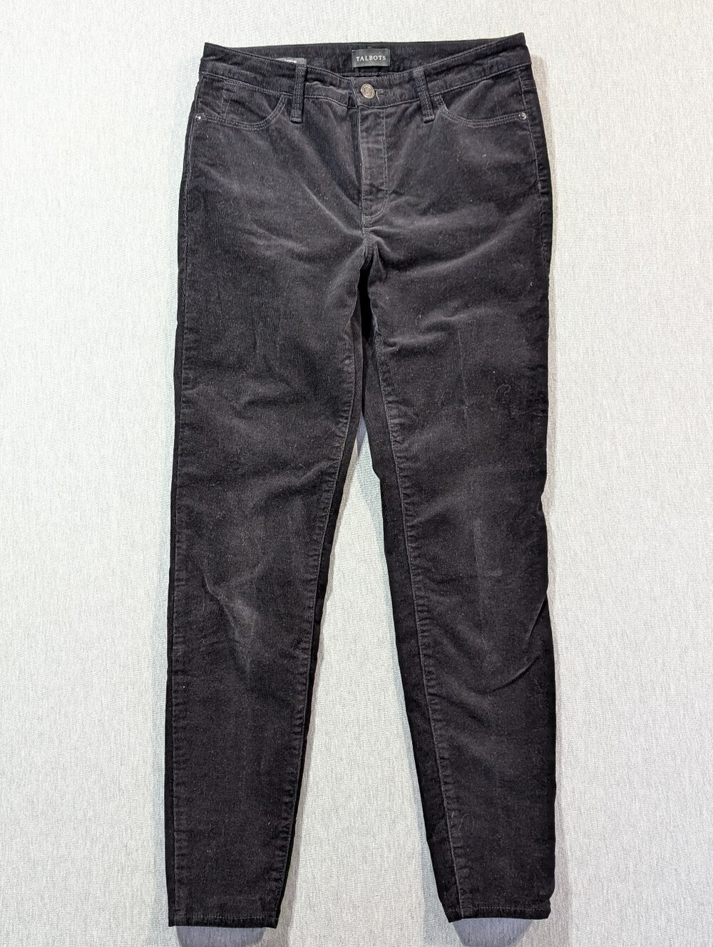 Talbots Corduroy Jeggings Pants Women's 2 Black